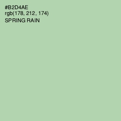 #B2D4AE - Spring Rain Color Image